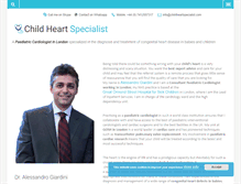 Tablet Screenshot of childheartspecialist.com